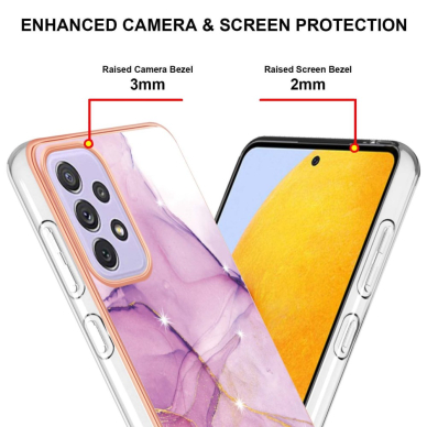 Samsung A13/A04s Tracy nugarėlė MILKY WAY MARBLE Purple2 3