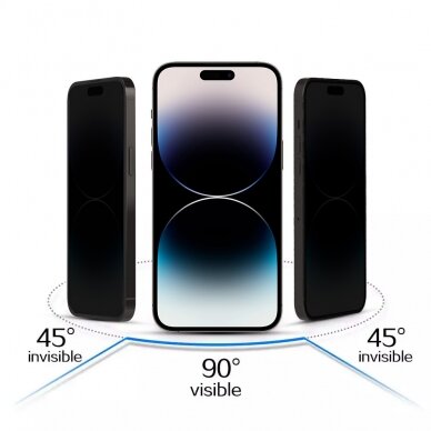 Samsung A13/A13 5G/A04S black pilnas 5D PRIVACY stiklas 2