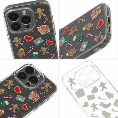 Samsung A14 5G clear Christmas nugarėlė Design 2 3
