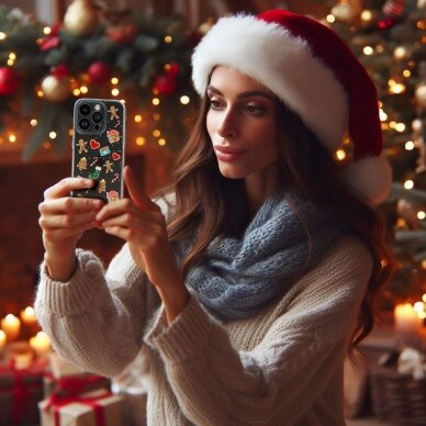 Samsung A14 5G clear Christmas nugarėlė Design 2 4