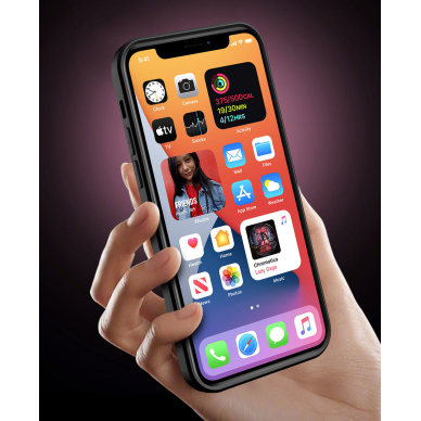 Samsung A14 5G black RING ARMOR WITH CAMSHIELD nugarėlė 3