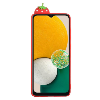 Samsung A14 5G raudona nugarėlė Strawberry 4D 2