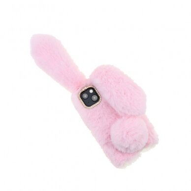 Samsung A14 5G šviesiai rožinė nugarėlė Fluffy rabbit