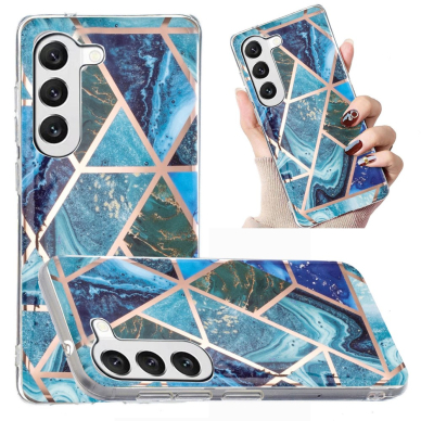Samsung A14 5G Tracy nugarėlė Geometric Blue/Green marble 1