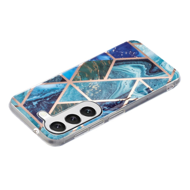 Samsung A14 5G Tracy nugarėlė Geometric Blue/Green marble 2