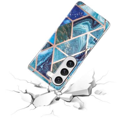 Samsung A14 5G Tracy nugarėlė Geometric Blue/Green marble 4