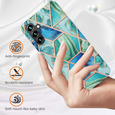 Samsung A14 5G Tracy nugarėlė MILKY WAY MARBLE Geometric marble Green 1