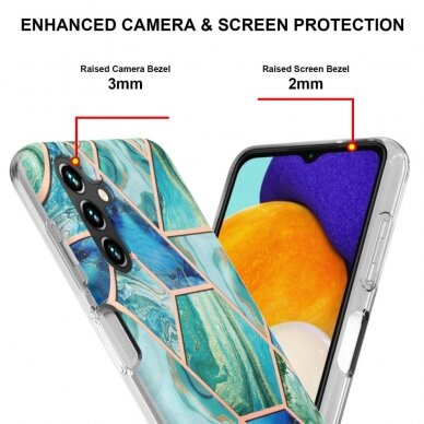 Samsung A14 5G Tracy nugarėlė MILKY WAY MARBLE Geometric marble Green 3