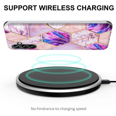 Samsung A14 5G Tracy nugarėlė MILKY WAY MARBLE Geometric marble Light Purple 2