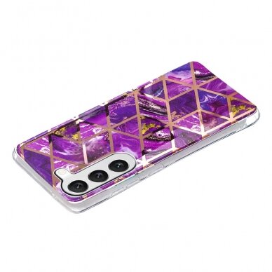 Samsung A14 5G Tracy nugarėlė Geometric Purple marble 3