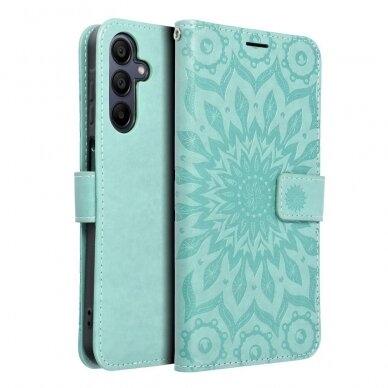 Samsung A15 5G MEZZO green Mandala dėklas 10