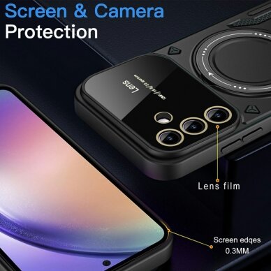 Samsung A16 / A16 5G black Magsafe KICKSTAND nugarėlė 5