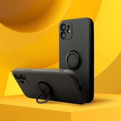 Samsung A16 / A16 5G black SILICONE RING nugarėlė 7