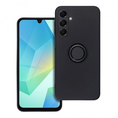 Samsung A16 / A16 5G black SILICONE RING nugarėlė 5