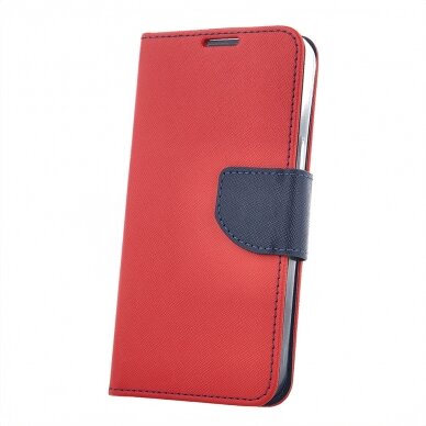 Samsung A20E raudonas FANCY DIARY dėklas