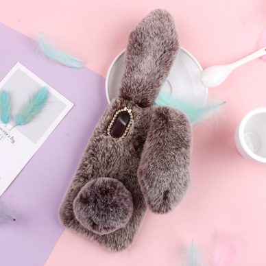 Samsung A20e ruda nugarėlė Fluffy Rabbit