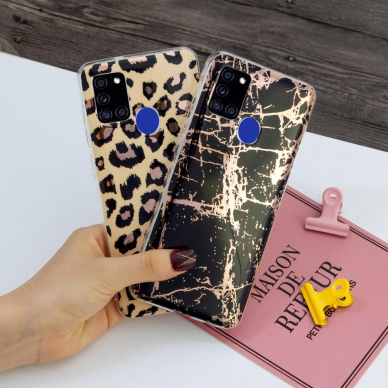 Samsung A21S Tracy nugarėlė Black&Gold Marble 4