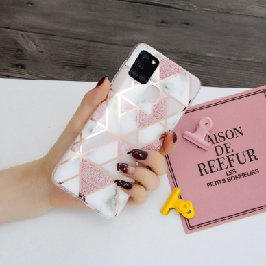 Samsung A21S Tracy nugarėlė Geometric rose marble 1