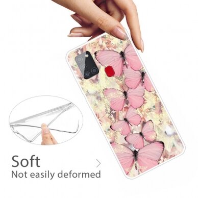 Samsung A21S Tracy nugarėlė Pink Butterfly 3
