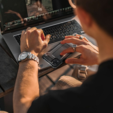 Samsung A22 5G juoda ARMOR nugarėlė 6