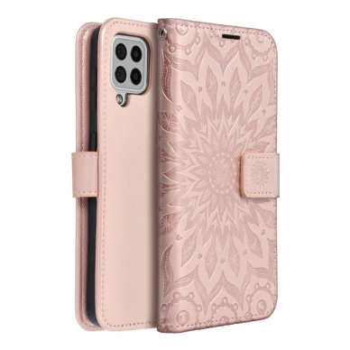 Samsung A22 5G MEZZO rausvas Mandala dėklas 3