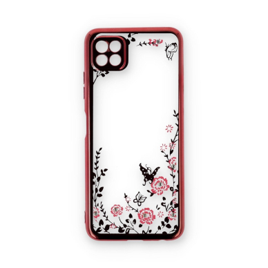 Samsung A22 5G rausva perfect FLOWERS nugarėlė