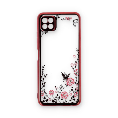 Samsung A22 5G rausva perfect FLOWERS nugarėlė 1