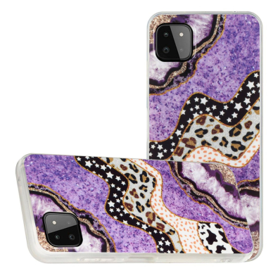 Samsung A22 5G Tracy IMD MARBLE nugarėlė Purple/Cow 4