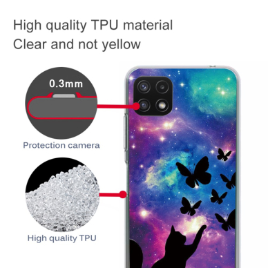 Samsung A22 5G Tracy nugarėlė Cat and Butterflies 2