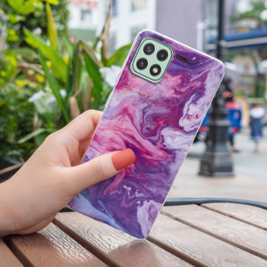 Samsung A22 5G Tracy nugarėlė Purple Marble 3