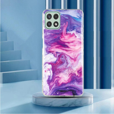 Samsung A22 5G Tracy nugarėlė Purple Marble 4
