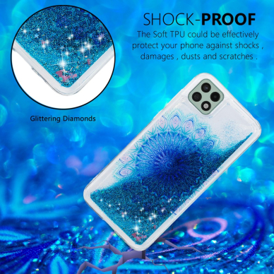 Samsung A22 5G Tracy Water nugarėlė Blue Mandala Flower 1