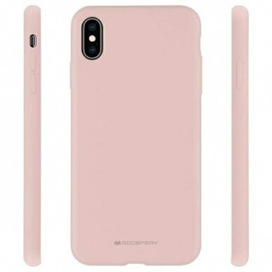 Samsung A22 pink sand MERCURY SILICONE nugarėlė 1