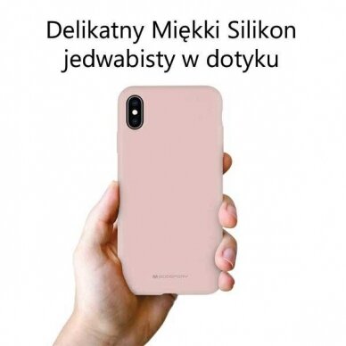 Samsung A22 pink sand MERCURY SILICONE nugarėlė 2