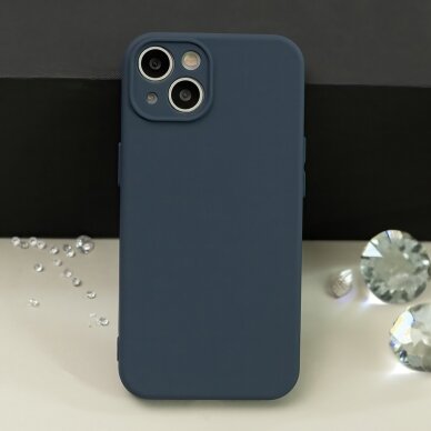 Samsung A23/A23 5G dark blue SILICONE LITE nugarėlė 9