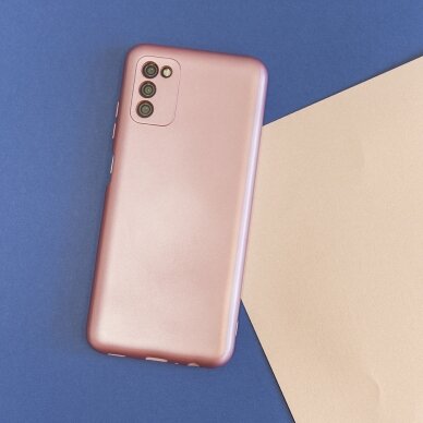 Samsung A23/A23 5G rožinė METALLIC nugarėlė 3