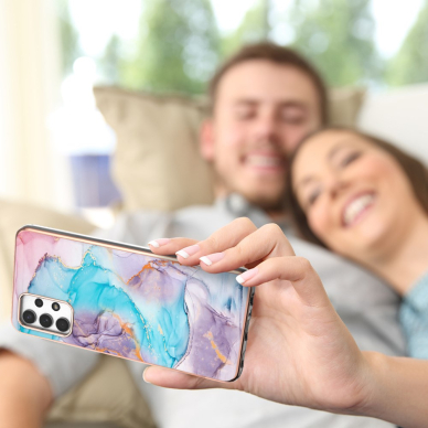 Samsung A23/A23 5G Tracy nugarėlė MILKY WAY MARBLE Blue 1