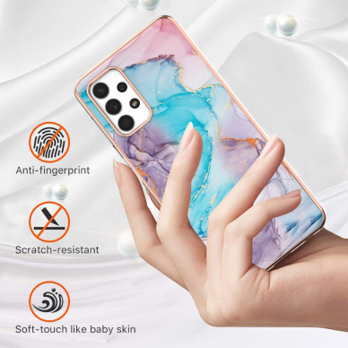 Samsung A23/A23 5G Tracy nugarėlė MILKY WAY MARBLE Blue 2