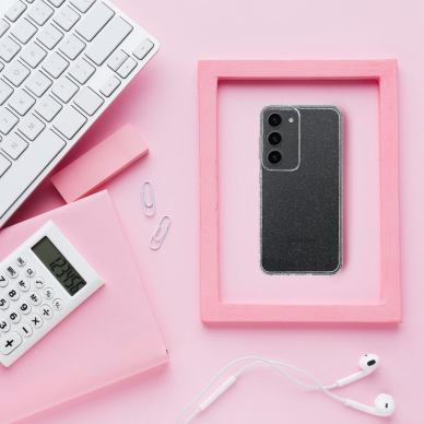 Samsung A25 5G clear Crystal Glitter nugarėlė 1