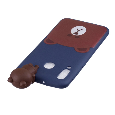 Samsung A30/A20 mėlyna nugarėlė Brown Bear 4D 4
