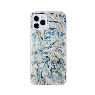 Samsung A32 5G Gold Glam Boho Leaves nugarėlė 1