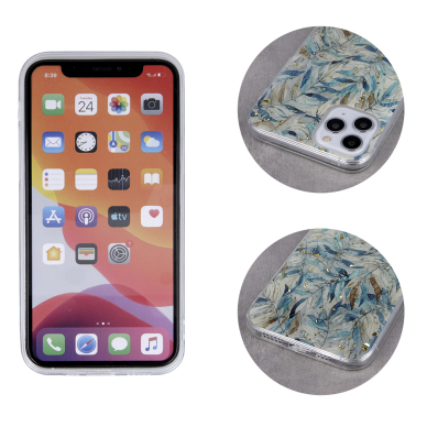 Samsung A32 5G Gold Glam Boho Leaves nugarėlė 2