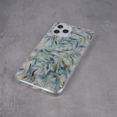 Samsung A32 5G Gold Glam Boho Leaves nugarėlė 3