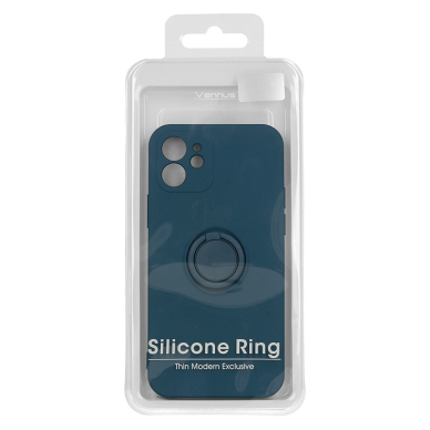 Samsung A32 5G mėlyna VENNUS SILICONE RING nugarėlė 11