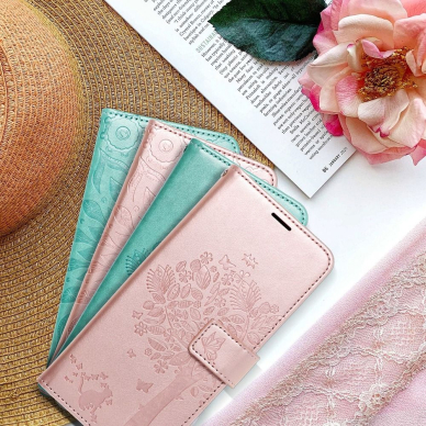 Samsung A32 5G MEZZO rausvas Medis dėklas 7