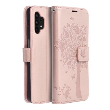 Samsung A32 5G MEZZO rausvas Medis dėklas 8