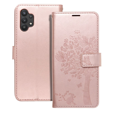 Samsung A32 5G MEZZO rausvas Medis dėklas