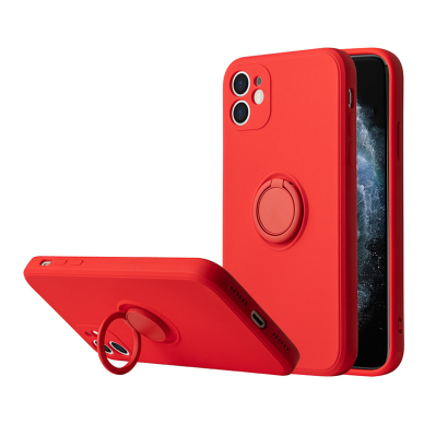 Samsung A32 5G raudona VENNUS SILICONE RING nugarėlė 2