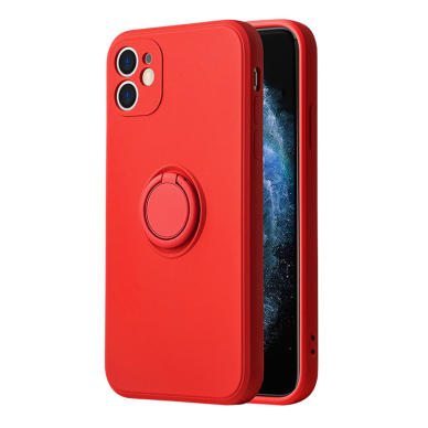 Samsung A32 5G raudona VENNUS SILICONE RING nugarėlė
