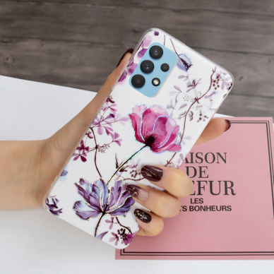 Samsung A32 balta Tracy nugarėlė Lotus Flower 1